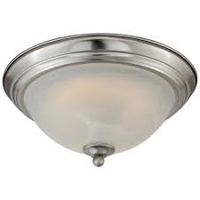 Patriot lighting® maggie led brushed nickel vanity light. Patriot Lighting Payton Satin Nickel Integrated Led Flush Mount Ceiling Light At Menards
