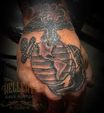 Making a tattoo is a very responsible decision in the life of those that want to have it. Daveporter Eagle Globe And Anchor Usmc Ega Black And Grey Hand Tattoo