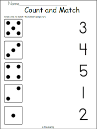 Math Worksheet For Kindergarten Match 1 To 5 Madebyteachers Preschool Math Worksheets Kindergarten Math Worksheets Kids Math Worksheets