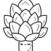 Free printable cactus coloring pages for kids. 1