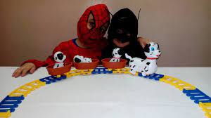 لعبة الكلاب المنقطة لعبة القطار لشخصيات فيلم 101 كلب منقط العاب اطفا spiderman character batman