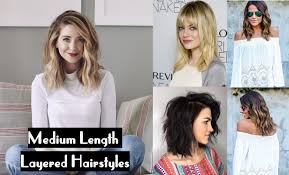 Gather all your subtly highlighted wavy layers with delicate ends over one of your shoulders, while giving the long thick side sweep a. Top 30 Medium Length Layered Hairstyles Perfect For Lack Of Time