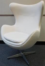Cushions lounge cushions ottoman cushions outdoor seat pads wicker cushions. Lot Restoration Hardware White Upholstered Egg Lounge Chair