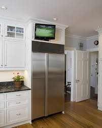 Pin By Staci Leary On Interior Loves Tv In Kitchen Kitchen Design Small Kitchen Design