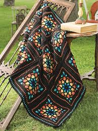 01/11/2012 by tinymodernist leave a comment. Stained Glass Afghan