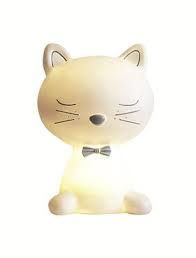 Veilleuse Moustachat Blanc Vertbaudet