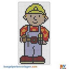 bob der baumeister bugelperlen vorlage perler bead patterns cross stitch patterns plastic canvas patterns