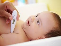 A high temperature or fever is usually considered to be a temperature of 38c or above. How Do I Take My Baby S Temperature Babycentre Uk