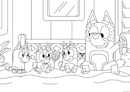 The thickness helps protect the pages, so the coloring book has lasted quite some time so far with no damage to any of the pages within the book. Bluey Verandah Santa Has Visited Coloring Pages Printable