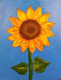 Sunflower Paintings Kids Art Lessons Sunflower Painting Cool Art Projects Sunflower Drawing