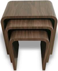 Browse our collection of nested tables for a wooden nest of tables to compliment your living room. Tom Schneider Wave Nest Of Tables Cfs Furniture Uk