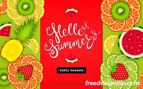 Bonjour Saison Savoureux Avec Le Vecteur De Fruits Tropicaux 03 Bonjour Ete Fruits Saison Tropicalsavoureu Tropical Fruits Creative Tropical