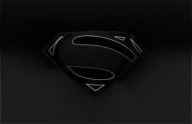 Superman logo, black background, minimalism, communication, text. Black Superman Logo Wallpaper 68 Images