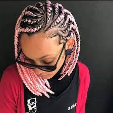 Ulovebraids Thank You Pink Bob Box Braids Please Follow Me I Lo Bob Braids Hairstyles African Braids Hairstyles Cornrow Hairstyles