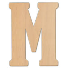 Jeff Mcwilliams Designs 23 In Oversized Unfinished Wood Letter M 300342 The Home Depot Wood Letters Unfinished Wood Letters Wooden Letters Decorated