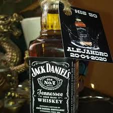 Mini Whisky Jack Daniels Original Souvenir Tarjetita