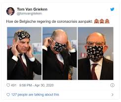 Als men avondklok vervroegt zal ik oproepen tot burgerlijke ongehoorzaamheid. Deputy Prime Minister Struggles With A Mask Album On Imgur