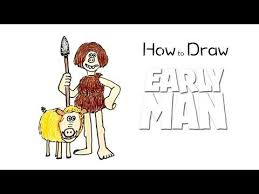 How To Draw Early Man Drawings Drawing Tutorial Draw