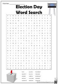 Get more resources for kids english teaching at fredisalearns.com. Election Day Word Search Monster Word Search