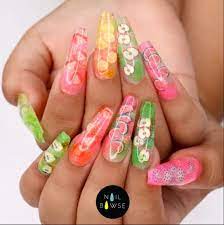50 Dainty Fruit Nails Perfect For Summer The Glossychic Fruit Nail Art Fruit Nail Designs Lemon Nails
