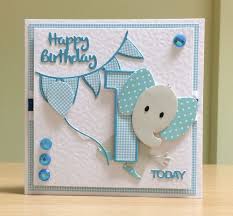 Birthday party hat birthday card. Creative 1st Birthday Card Ideas Handmade Novocom Top
