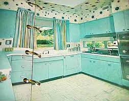 hooked on houses aqua kitchen, retro