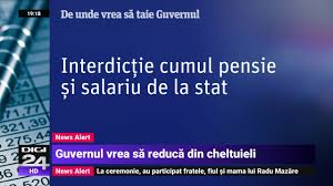 Senatorul psd gabriela firea consideră că interdicţia de a cumula pensia cu salariul este o nedreptate flagrantă, punctând că avocatul poporului a semnalat în raportul său pe anul 2013 nelegalitatea unei astfel. Guvernul Vrea SÄ Taie Din Cheltuieli Eugen Teodorovici AnunÈ Despre Pensiile Speciale