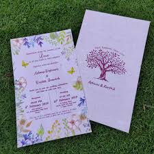 Plantable Seed Paper Wedding Invitation Card Floral Wreath