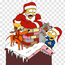 For boys and girls, kids and adults, teenagers and toddlers, preschoolers and older kids at school. Homer Simpson Santa Claus Santa S Little Helper Bart Lisa Cartoon Transparent Png