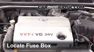 Glove box light, clock, outside temperature gauge, multi−information display, instrument cluster lights, instrument panel lights, overdrive− off indicator light. Replace A Fuse 2002 2006 Toyota Camry 2003 Toyota Camry Xle 3 0l V6
