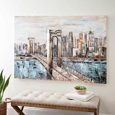 From small 50 cm up to a giant 200 cm. Deep Blue Bridge Canvas Art Print Kirklands