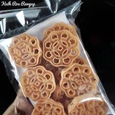 Cara membuat rempeyek ranggup dan sedap kuih loyang/kuih cap yang ranggup.|| honeycomb cookies. Kuih Ros Rangup Siaran Facebook