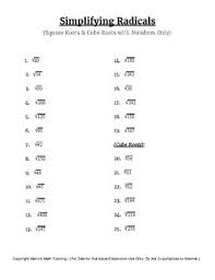 Circle the pairs of factors step 3: 30 Simplifying Radicals Worksheet With Answers Worksheet Resource Plans