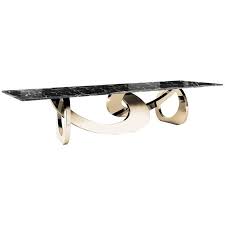 Black And Gold Marble Dining Table Dining Table Rectangular Black Marble Steel Gold Italian Contemporary Design In 2020 Dining Table Marble Gold Dining Dining Table
