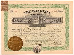 There is a $75 processing fee to replace lost certificates. Bankers Gold Mining Leasing Co Stock Certificate 104195