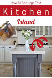 This post is so simplistic, raw and fits naturally at home in your kitchen island design. How To Add Legs To Your Kitchen Island