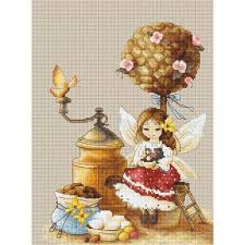 Cross stitch patterns of fantasy. Cross Stitch Kit Hot Chocolate Luca S Point De Croix Punto De Cruz Diy Cross Stitch Hand Embroidery Kit Fantasy Cross Stitch