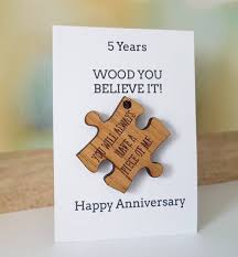 Whether you go traditional or stick with the modern, choosing the most superb 5 year anniversary gift can be a nightmare. 5th Anniversary Gift Husbandgift Wife Card Wood Wooden Etsy Wooden Anniversary Gift Wood Anniversary Gift Gift Wedding Anniversary