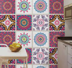 There are 639 multi colored tiles for sale on etsy, and they cost 20,45 $ on average. Multicolored Mandala Tiles Tile Sticker Tenstickers