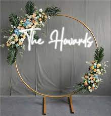 Custom Wedding Neon Sign Led Custom Decor For Wedding Wall Decor Bride Party In 2021 Wedding Arch Wedding Arch Flowers Wedding Backdrop