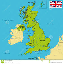 Es un país de europa con una superfice de 244.023 km2 y una población de 61.284.806 habitantes. Mapa Politico De Reino Unido Con Regiones Y Sus Capitales Ilustracion Del Vector Ilustracion De Escocia Isla 90875706