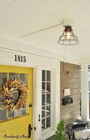 Replace Your Light Fixture For Under 20 With No Wiring Light Fixtures Wood Light Fixture Porch Lighting