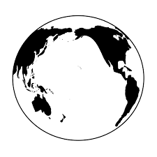 Earth Black And White Globe Transparent Image Black And White Earth Vintage Travel Posters