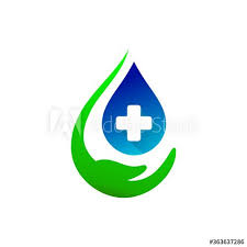 Water Droplets With Hand Vector Hand Sanitizer Logo Hand Logo Logo Templates Logo