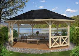 Solid roof provides more coverage and complete shade. Betty 25 0 Sqm Extra Large Wooden Garden Gazebo