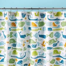 The Land Of Nod Kids Bathroom Accessories Kids Fish Pattern Shower Curtain In Bathroom Decor Kids Bathroom Accessories Kid Bathroom Decor Kids Curtains