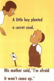 An Earlier Image From The Carrot Seed By Ruth Kraus Illustrated By Crockett Johnson Carrot Seeds Sequencing Cards Picture Book