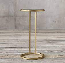Faux shagreen and brass round cocktail or side table, contemporary. Graydon Shagreen Round Cocktail Side Table Side Table Cocktail Tables Sale Decoration