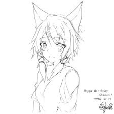 Happy Birthday Sinon Sword Art Online Drawing Sword Art Online Art