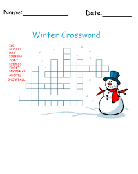 They're equally good for kids learning how to spell, for adults wanting to stimulate their mind, or for senior citizens looking to keep their minds sharp. Winter Snowman Crossword Printable Games
